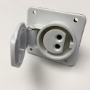 GEWISS IEC309 BTS 10° SOCKET FLUSH MTG IP44 16AMPS WHITE 20-25VDC/40-50VDC 2P 10H