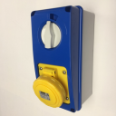 GEWISS IEC309 67IB SWSKT VERT IP67 YLW 110V 4H 16AMPS 2P+E W/BASE