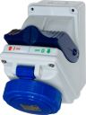 GEWISS IEC309 COMBIBLOC SWSKT IP55 BLU 230V 6H 16AMPS 2P+E W/BASE