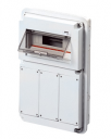 GEWISS 68QDIN-12 MODULAR BD IP55 - 3 SWSKT FLANGES 510X320X135MM (while stocks last - replaced by GW68010N)