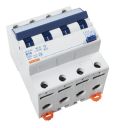 GEWISS MDC60 RCBO TYPE A 6kA B-CURVE 4P 400V 30mA 6A 4M