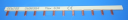 GEWISS 90AM BUSBAR PIN TYPE - 12 MODULES 1P 63A - SUIT MT/MDC/SD/IDP