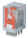 RELAY PLUG-IN 4PDT 3A WITH LED & TEST BTN 24VDC (BASE PYF14A-E)