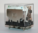 RELAY PLUG-IN 4PDT 10A WITH LED 24VDC (BASE PTF14A-E)