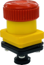 TER E/STOP MUSHROOM PUSHBUTTON - STAYPUT (FOR NPA - PRSL0500PI)
