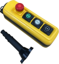 TER NPA PENDANT 4-WAY:  3x 1-SPEED BUTTONS + E/STOP
