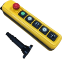 TER NPA PENDANT 6-WAY:  5x 1-SPEED BUTTONS + E/STOP