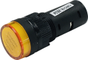 16mm INDICATING LIGHT ORANGE, 24VAC/DC LED, SCREW TERMINALS IP40