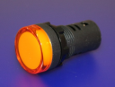 22mm INDICATING LIGHT ORANGE, 110-130VAC/DC LED, SCREW TERMINALS IP66