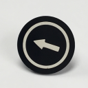 TER NPA DISC INSERT - BLACK WITH WHITE 1-SPEED ARROW