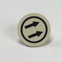 TER NPA DISC INSERT - WHITE WITH 2x 1-SPEED ARROWS