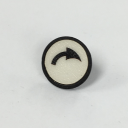 TER CHARLIE/ALPHA DISC (Solo Button) - WHITE WITH 2-SPEED R/H ROTATE ARROW