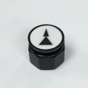 TER CHARLIE/ALPHA DISC (Dual Button) - WHITE WITH 2-SPEED ARROW