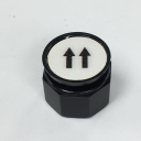 TER CHARLIE/ALPHA DISC (Dual Button) - WHITE WITH 2x 1-SPEED ARROWS