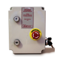 ROLLER DOOR STARTER 2.2kW 3PH, SEMI-AUTO w/ADJ DOOR HEIGHT, E/STOP, SECURITY SWITCH &  ELECTRONIC O/L