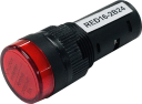 16mm INDICATING LIGHT RED, 220VAC LED, SCREW TERMINALS IP40