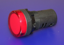 22mm INDICATING LIGHT RED, 110-130VAC/DC LED, SCREW TERMINALS IP66