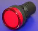 22mm INDICATING LIGHT RED, 12VAC/DC LED, SCREW TERMINALS IP66