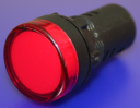 22mm INDICATING LIGHT RED, 24VAC/DC LED, SCREW TERMINALS IP66