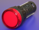 22mm INDICATING LIGHT RED, SELF FLASHING PILOT, 24VAC/DC LED, SCREW TERMINALS IP66