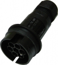 TEEPLUG CONNECTOR PLUG 6P 17.5A 400V FOR METAL RING  IP68