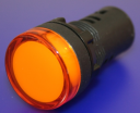 22mm INDICATING LIGHT ORANGE, 48VAC/DC LED, SCREW TERMINALS IP66