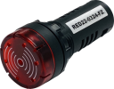 22mm FLASHING BUZZER RED, 24VAC/DC LED, SCREW TERMINALS IP40
