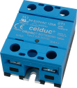 CELDUC OKPAC 1PH SSR, INDUCTIVE LOADS, 24-510VAC 125A (AC-51), 24A (AC-53), Ctrl 3.5-32VDC (RANDOM-CROSS)