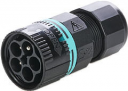 TEEPLUG CONNECTOR MINI-PLUG 5P QC 17.5A IP68