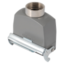 WESTEC 10B CONNECTOR HOOD 1 LEVER TOP ENTRY WITH GASKET 10P+E M32