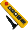 TER NPA PENDANT 6-WAY:  4x 1-SPEED BUTTONS + 1x SEL SWITCH + E/STOP