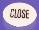 22mm PLASTIC SYMBOL FOR PUSHBUTTON - CLOSE