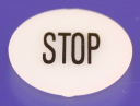 22mm PLASTIC SYMBOL FOR PUSHBUTTON - STOP