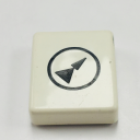 TER SPA BUTTON DISC - WHITE WITH ANGLE 2 SPEED ARROW (PRTA110XPB)