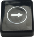 TER SPA BUTTON DISC - BLACK WITH LEFT/RHT ARROW (PRTA117XPI)