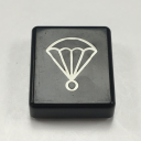 TER SPA BUTTON DISC - BLACK WITH PARACHUTE (PRTA120XPI)