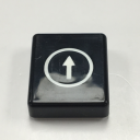 TER SPA BUTTON DISC - BLACK WITH UP/DOWN ARROW (PRTA105XPI)