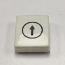 TER SPA BUTTON DISC - WHITE WITH UP/DOWN ARROW (PRTA105XPB)