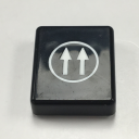 TER SPA BUTTON DISC - BLACK WITH 2 ARROW UP/DOWN (PRTA107XPI)