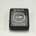TER SPA BUTTON DISC - BLACK WITH RIGHT TROLLEY (PRTA177IPI)