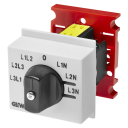 GEWISS 90AM VOLTMETER SEL SWITCH 16A 690V - PH-PH & PH-N 7POS (3M)