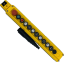 TER MIKE PENDANT 12-WAY:  8x 1-SPEED 1NO BUTTONS w/SYMBOLS + START BUTTON 1NO + STOP BUTTON 1NC + E/STOP 1NC + BLANK