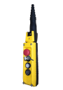 TER MIKE PENDANT 4-WAY:  2x 1-SPEED 1NO BUTTONS w/SYMBOLS + E/STOP 1NC + KEY SW 2-POS 1NO