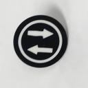TER MIKE/VICTOR DISC INSERT - BLACK WITH 2x LEFT/RIGHT ARROWS