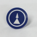 TER MIKE/VICTOR DISC INSERT - BLUE WITH DOUBLE ARROW
