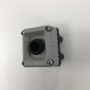 TER VICTOR CONTROL STN GREY 1 HOLE - 1NO BLACK BUTTON