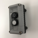 TER VICTOR CONTROL STN GREY 2 HOLE - 1 x 1NO UP ARROW + 1NO DOWN ARROW BUTTONS