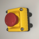 TER VICTOR CONTROL STN YELLOW 1 HOLE - 40mm E/STOP 1NC TWIST - RELEASE