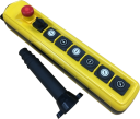 TER NPA PENDANT 8-WAY:  1x E/STOP + 1x 2-POS SEL SWITCH + 6x 3-SPEED BUTTONS DUST PROOF