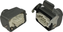 WESTEC COMPLETE SET, 6B 6P+E 16A - STR HOOD TO HOOD CONNECTORS M25 GLANDS 1 LEVER, METAL